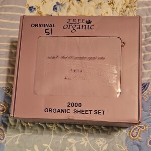 2000 Thread Count Organic Sheet Set Size Queen Lavender Color